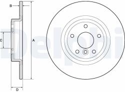 DELPHI Disc frana DELPHI BG4766C (BG4766C) - fixbox