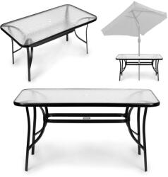Homelux Fémvázas kerti üvegasztal 120x70 cm (SC-094-120)