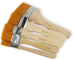  Kreatív ecset szett - lapos 5db/csomag - festéshez és felületkezeléshez