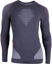 UYN Man Evolutyon UW Shirt LG SL, charcoal-white-red aláöltöző felső