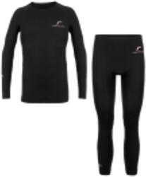 Reusch Underwear Set Lady Warm, black/begonia black aláöltöző szett