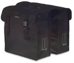 Basil Mara XL double bag, fekete csomagtartó táska