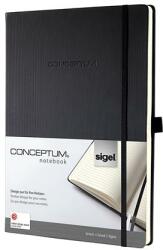 Sigel Conceptum exclusive hardcover black lined notebook A4 (SICO112)