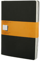 Moleskine Cahier QP321 "XL" lined black notebook (3 pcs.) (7500096001)