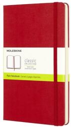 Moleskine QP062R L hardcover red plain notebook (7490136001)