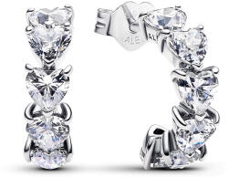 Pandora Szikrázó szívek nyitott kis karika-fülbevaló - 293657C01 (293657C01)