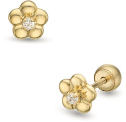 Lisa fényes virág gyerek fülbevaló gömb zárral - JTAG-0328-18 (JTAG-0328-18)