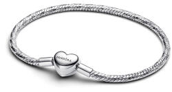 Pandora Szívkapcsos fazettált kígyólánc karkötő - 594236C00-20 (594236C00-20)