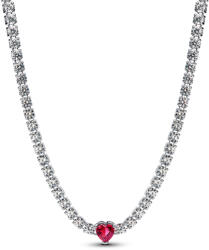 Pandora Glória szív rövid láncos nyaklánc - 393549C01-40 (393549C01-40)