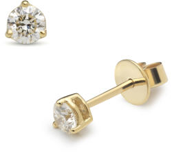 Arany ékszer Juta Női arany fülbevaló, háromkarmos - JTRA-0077 (JTRA-0077)