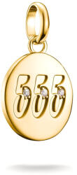 Thomas Sabo 555-ös angyalszámú medál, kövekkel, aranyozott (CC1252-414-14)