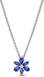 Pandora Szikrázó kék herbárium medálos ezüst nyaklánc - 392387C02-45 (392387C02-45)