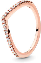 Pandora Csillogó kívánság gyűrű rozé arany gyűrű - 186316CZ-44 (186316CZ-44)