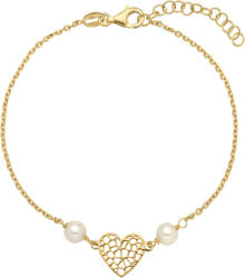 Ezüst ékszer Juta ezüst karkötő sárga arannyal futtatva - 80160235 (80160235)