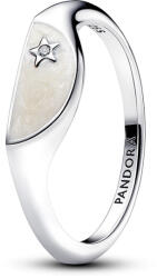 Pandora ME kettéosztott tűzzománc pecsétgyűrű - 193325C01-56 (193325C01-56)