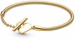 Pandora Moments Szíves T-kapcsos kígyólánc arany karkötő - 569285C00-21 (569285C00-21)