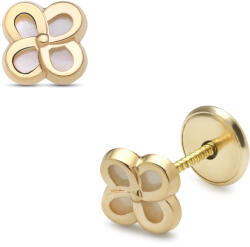 Lisa Jewelry for Kids virág gyöngyház belsővel gyerek fülbevaló (JTAG-0291)