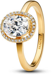 Pandora Ovális szikrázó glória gyűrű - 163802C01-50 (163802C01-50)