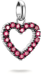 Thomas Sabo Ezüst szív connect medál piros kövekkel (CC1237-639-10)
