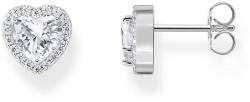 Thomas Sabo szív alakú fehér köves női ezüst fülbevaló (H2305-051-14)