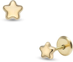 Lisa Jewelry for Kids ékes csillag sárga arany fülbevaló (JTAG-4206)