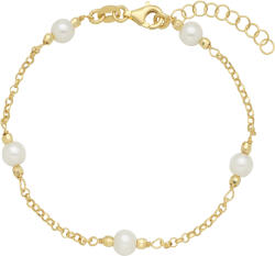 Ezüst ékszer Juta ezüst karkötő sárga arannyal futtatva - 80153321 (80153321)