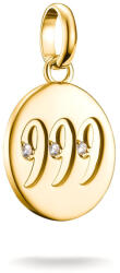 Thomas Sabo 999-es angyalszámú medál, aranyozott, kövekkel (CC1256-414-14)