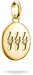 Thomas Sabo 444-es angyalszámú medál, kövekkel, aranyozott (CC1251-414-14)