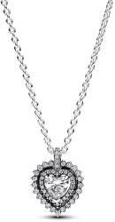 Pandora Szikrázó szív glória medál nyaklánc - 393099C01-45 (393099C01-45)