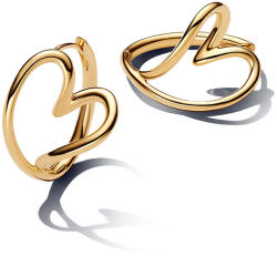 Pandora Organikus formájú szív karika-fülbevaló - 263807C00 (263807C00)