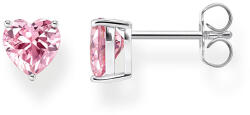 Thomas Sabo Rózsaszín cirkónia szív ezüst fülbevaló - H2306-051-9 (H2306-051-9)