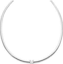 Ezüst ékszer Juta merev kígyó mintás női ezüst nyaklánc medállal - JTMG-6023 (JTMG-6023)