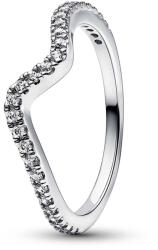 Pandora Szikrázó hullám Ezüst Gyűrű - 192539C01-48 (192539C01-48)