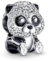 Pandora Moments Csillogó cuki panda ezüst charm - 790771C01 (790771C01)