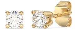 Arany ékszer Juta sárga arany fülbevaló laboratóriumban tenyésztett gyémánttal - JTFJ-7620 (JTFJ-7620)