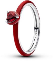 Pandora Piros csakra szív gyűrű - 193088C05-56 (193088C05-56)