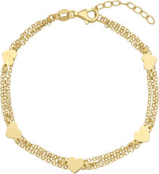 Ezüst ékszer Juta ezüst karkötő sárga arannyal futtatva - 80115884 (80115884)