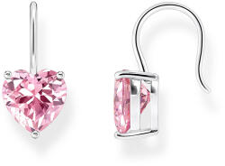 Thomas Sabo ezüst női fülbevaló rózsaszín szív cirkóniával - H2288-051-9 (H2288-051-9)