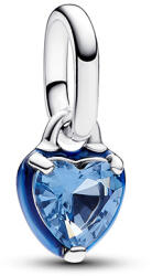 Pandora ME kék csakra szív mini függő ezüst charm (793042C02)