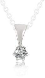 Moon Diamonds fehér arany medál - 40-00231-1255F (40-00231-1255F)