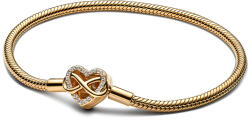 Pandora Szikrázó végtelen szívkapcsos kígyólánc karkötő - 563758C01-17 (563758C01-17)