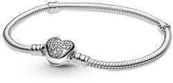 Pandora Moments Mickie egér szívkapcsos kígyólánc ezüst karkötő - 599299C01-23 (599299C01-23)