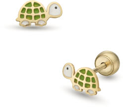 Lisa teknős gyerekfülbevaló gömb zárral - JTAG-0414-18 (JTAG-0414-18)