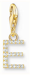 Thomas Sabo "E" aranyozott betű charm cirkóniával (1968-414-14)