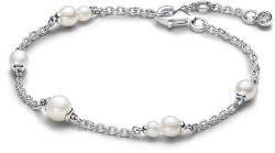 Pandora kezelt édesvízi tenyésztett gyöngy állomás láncos karkötő - 593172C01-18 (593172C01-18)