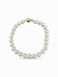 Arany ékszer Juta gyöngysor-karkötő sárga arany kapoccsal - JTSH-7608 (JTSH-7608)