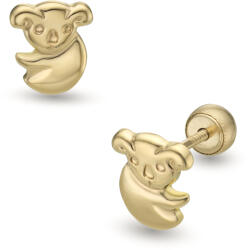 Lisa Jewelry for Kids koala gyerek fülbevaló gömb zárral (JTAG-6694-18)