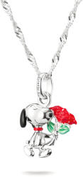 Thomas Sabo X PEANUTS ezüst Snoopy lánc rózsás medállal (KE2353-664-7-L45V)