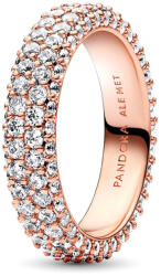 Pandora Timeless Pavé kétsoros Rozé arany Gyűrű - 182629C01-60 (182629C01-60)