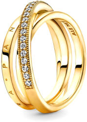 Pandora Összefonódó pavé shine gyűrű - 169057C01-56 (169057C01-56)